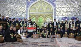 تجلیل از خادمان حرم بانوی کرامت از موکب‌داران عراقی