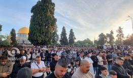 برگزاری نماز عید قربان در مسجدالقص + عکس