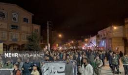 تجمع باشکوه مرزداران بیله سوار در شب چهلم