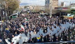 مراسم سوگواری اربعین رهبر شهید در شهرستان نهاوند