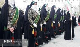 دلبران میزبان حماسه‌ای زنانه؛ رژه شقایق‌های ظهور در قاب ایمان و اقتدار