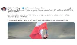 کارشناس آمریکایی: آتش‌بس لبنان نشان داد ایران قدرتی جهانی است