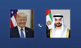 رایزنی ترامپ با رئیس امارات درباره تحولات منطقه