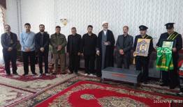 خادمان کریمه اهل بیت(س) با خانواده شهید عبدی دیدار کردند