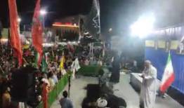 رجزخوانی دختر عرب‌زبان در وصف رهبر شهید