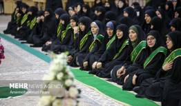 آیین خطبه خوانی خادمان در روز میلاد حضرت معصومه (س)