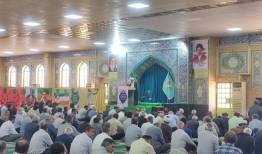 امام جمعه موقت گناوه: مقاومت و ایستادگی مردم باعث عقب نشینی دشمن شد