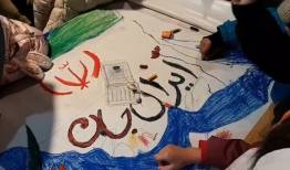 برپایی غرفه «ایستاده برای ایران» توسط کتابخانه های عمومی در مراغه
