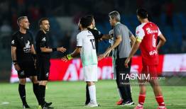 لگد زدن هافبک ذوب‌آهن به درِ اتاق داوران پس از بازی با پرسپولیس!