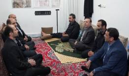 دیدار استاندار قزوین با خانواده شهیده کودک در نجف‌آباد قزوین