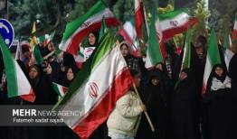 چهل و هشتمین شب میدان داری مردم در خیابان های کرمان