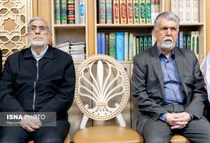 تصاویری جدید از سردار قاآنی در مراسم ختم مادر معاون پزشکیان