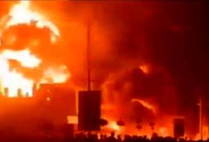 انفجار مهیب در کارخانه مهمات‌سازی در رم + فیلم