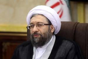 گریه آملی لاریجانی هنگام نام بردن از شهید علی لاریجانی+ فیلم