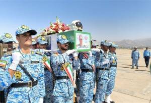پیکر شهید خلبان مجید کاظمی به میهن بازگشت