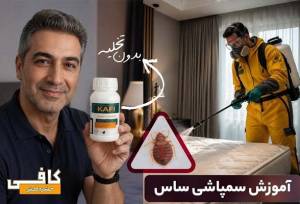 آموزش سمپاشی ساس تختخوابی با سم قوی ساس‌کش بدون تخلیه منزل