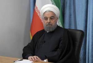 تهدید حسن روحانی در تجمع شبانه توسط یک فرد معمم!