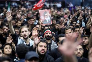 مراسم عزاداری اربعینِ هیأت های دانشجویی در جوار محل شهادت رهبر انقلاب