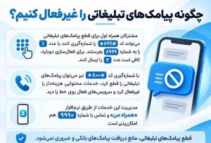 چگونه پیامک‌های تبلیغاتی و خدمات محتوایی را غیرفعال کنیم؟