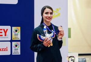 رستمیان: از کسب مدال در جام جهانی تیراندازی خوشحال و هیجان‌زده هستم