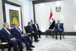 همتی با نخست‌وزیر عراق دیدار کرد