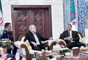 استقبال وزیر کشور الجزایر از پزشکیان در فرودگاه الجزیره