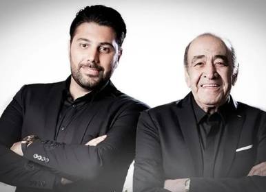 اشک های تلخ احسان خواجه امیری در تشییع پدرش