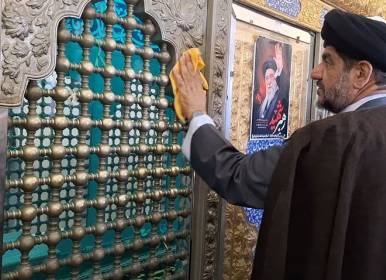آئین غباروبی آستان مطهر امامزاده سلیمان بن علی (ع)