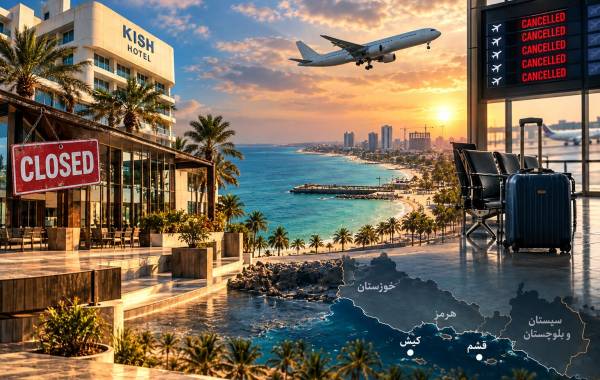 آسیب به گردشگری کیش و قشم با شوک جنگ 