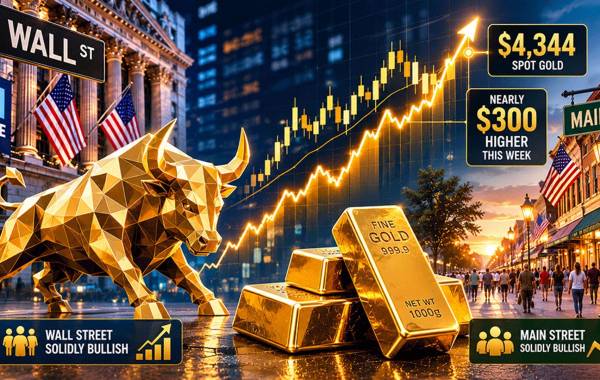 قیمت طلا در آستانه فتح ایستگاه ۴۵۰۰ دلار