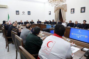 برگزاری جلسه ستاد ملی مراسم تشییع پیکر رهبر شهید انقلاب/ زاکانی هم نشین عارف شد+ تصاویر