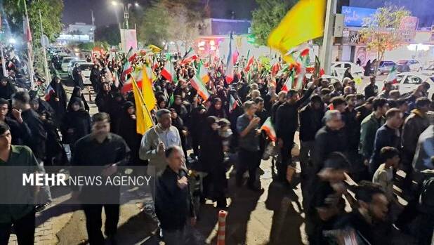 حرکت دسته جات عزاداری برای چهلم شهادت رهبری