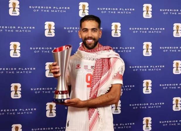 مهاجم اردن بهترین بازیکن دیدار با اتریش شد