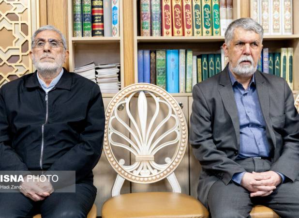 تصاویری جدید از سردار قاآنی در مراسم ختم مادر معاون پزشکیان