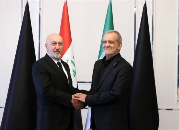 دیدار دکتر پزشکیان با رئیس جمهور عراق