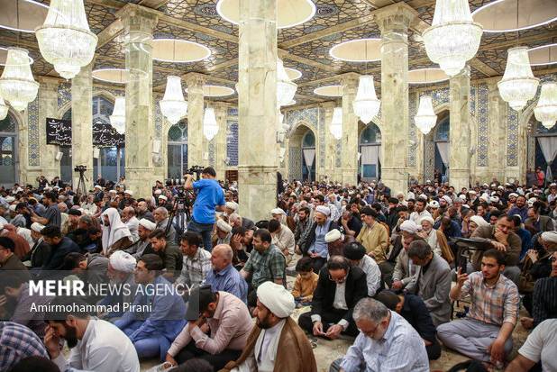 مراسم هفتمین روز شهادت دکتر خرازی و همسر ایشان در قم