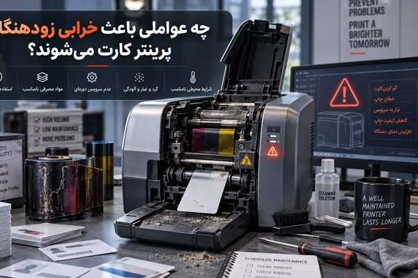 چه عواملی باعث خرابی زودهنگام پرینتر کارت می‌شوند؟