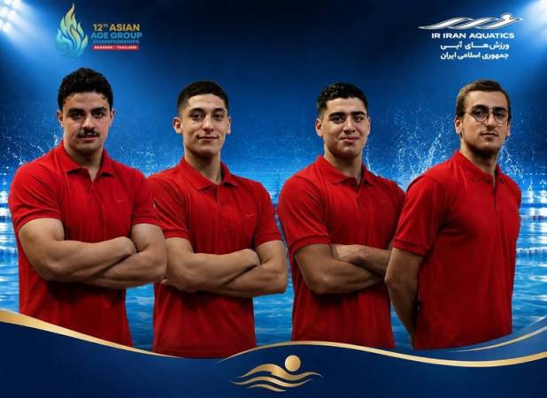 تیم شنا 100×4 متر ایران نایب قهرمان شد 