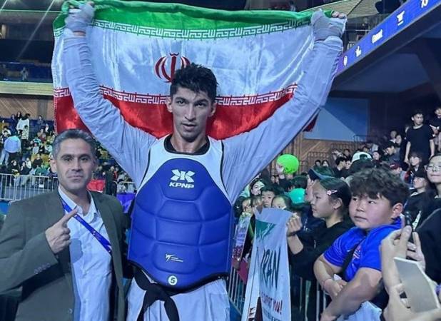 آرین سلیمی در 2 ثانیه،نقره آسیا را به طلا تبدیل کرد