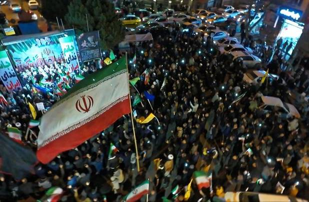 تداوم حماسه‌سازی مردم اهر در «شب‌های اقتدار ایران»