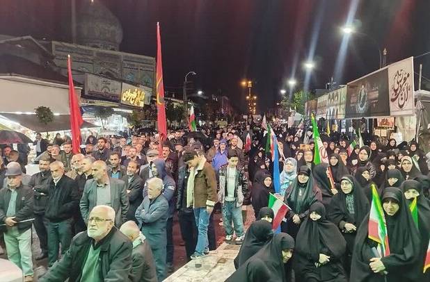 پنجاه و یکمین موج حضور مردم آستانه اشرفیه در خیابان