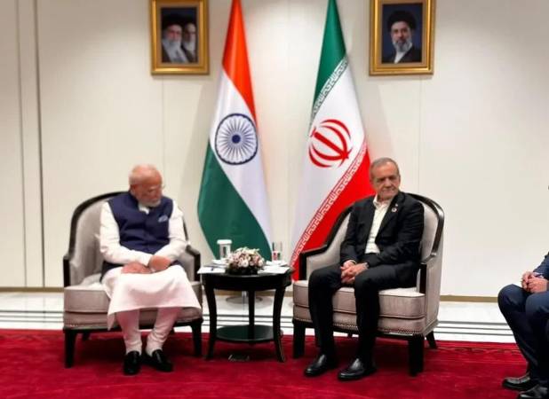 پزشکیان با نخست‌وزیر هند دیدار کرد