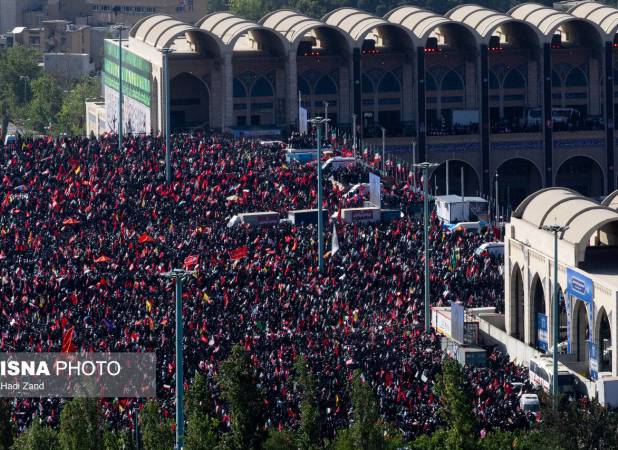 تصاویر نشریه تایم از مراسم وادع با رهبر شهید