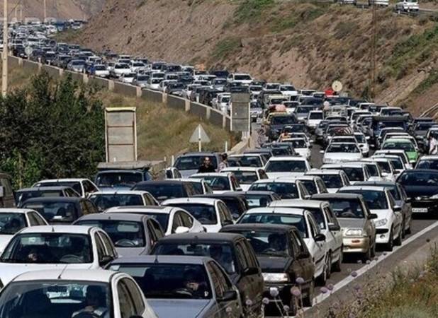 ترافیک سنگین در محورهای چالوس و هراز