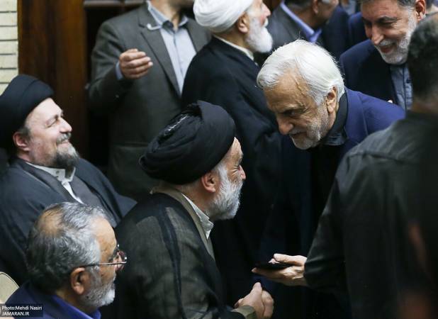 حضور سید حسن خمینی در مجلس ختم احمد ناطق‌نوری +عکس