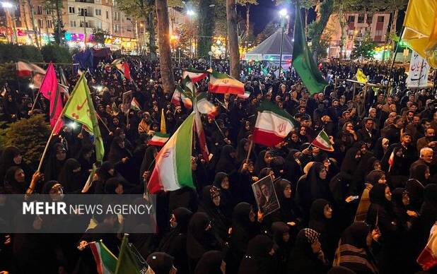 رجزخوانی گیلکی مردم فومن علیه ترامپ و نتانیاهو