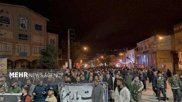 تجمع باشکوه مرزداران بیله سوار در شب چهلم