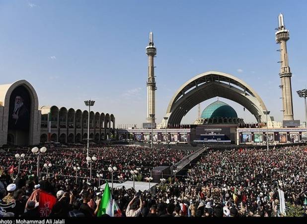 بزرگ‌ترین بیعت ملی با آیت‌الله سید مجتبی خامنه‌ای در تشییع رهبر شهید