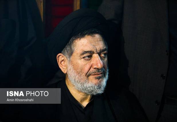 برادر رهبر شهید انقلاب در مراسم سالگرد محتشمی پور+ عکس