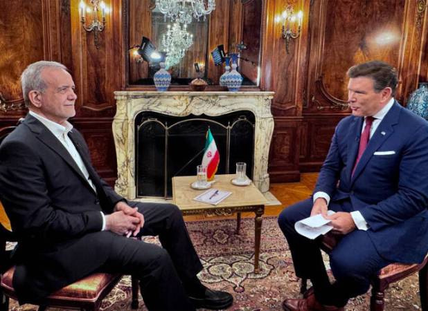 پزشکیان در فاکس‌نیوز: آمریکا اگر فکر می‌کند با تحریم ایران را تسلیم می‌کند، باید خوابش را ببیند